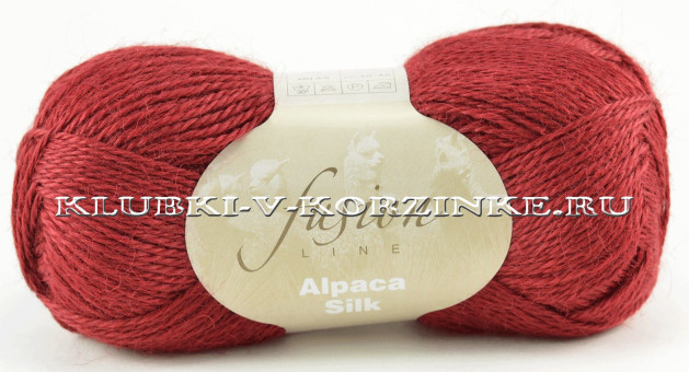 Пряжа Alpaca Silk (6501 - Бордовый)