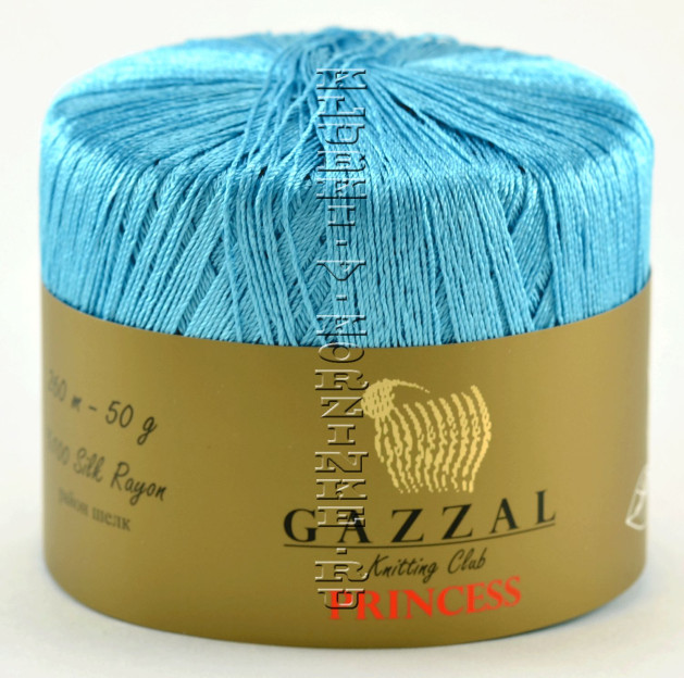 Пряжа GAZZAL (Газзал) "PRINCESS" - (3010 - Голубая бирюза)