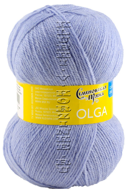 Пряжа Семеновская «Ольга» - (358 - Св.гиацинт)