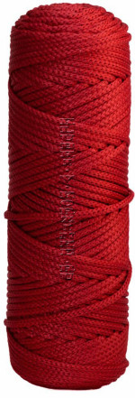 Шнур полиэфирный 3 мм 100 м - (115 - Красный)