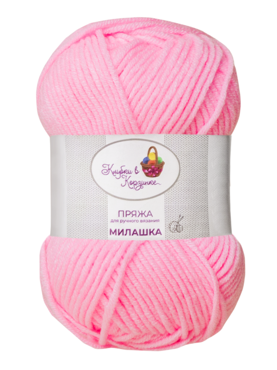 Пряжа «Милашка» - (06 - Барби розовый) 