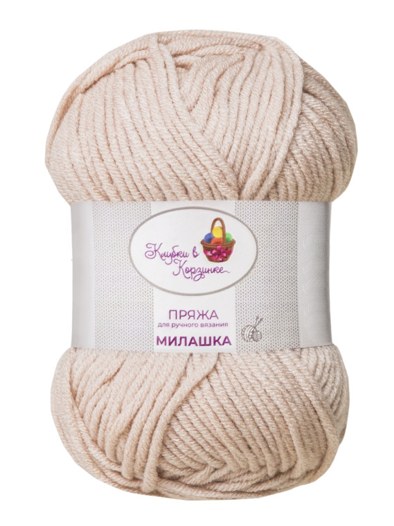 Пряжа «Милашка» - (101 - Топленое молоко)