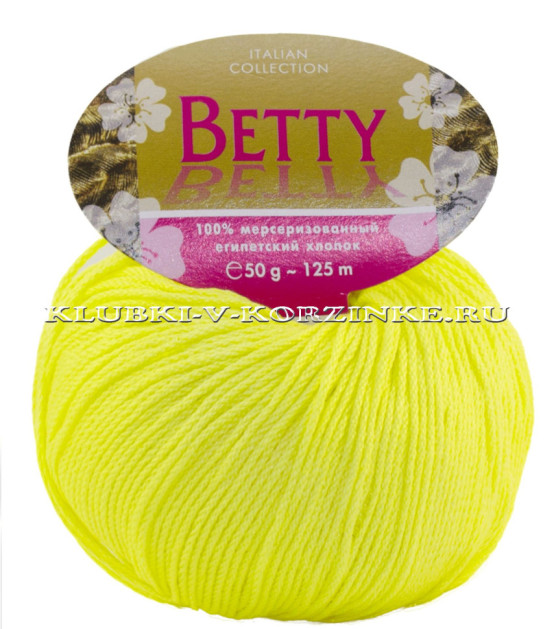 Пряжа Betty - (37 - Лимонный)