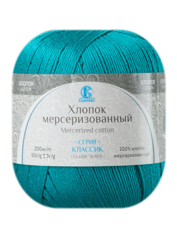 Пряжа Камтекс «Хлопок Мерсеризованный» - (083 - Нефрит)