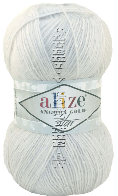 Пряжа Angora Gold Star Alize - (168 - Белая зима)