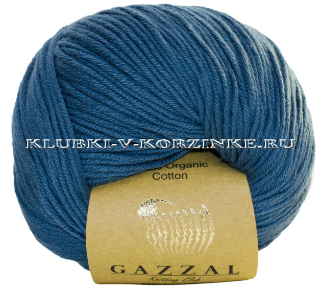 Пряжа Gazzal Organic Baby Cotton - (434 - Джинс)
