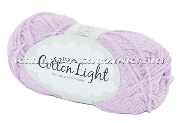 Пряжа Cotton Light DROPS - (25 - Светло - сиреневый)