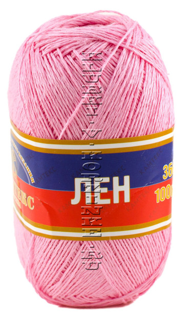 Пряжа Камтекс «Лён» - (056 - Розовый)