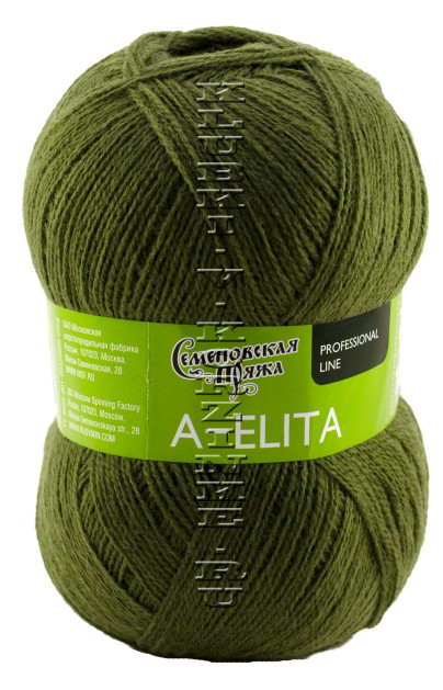 Пряжа Семеновская «Аэлита» - (235 - Олива)