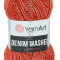 Пряжа YarnArt Denim Washed - (915 - Терракот, белый) 