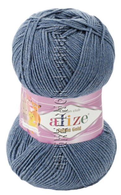 Пряжа COTTON GOLD Alize - (203 - Джинс - меланж)