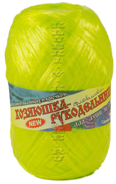 Пряжа Хозяюшка-рукодельница «Для души и душа» (Флавиновый)