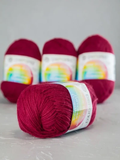 Пряжа Пехорка «Детская новинка» - (781 - Ягодный)