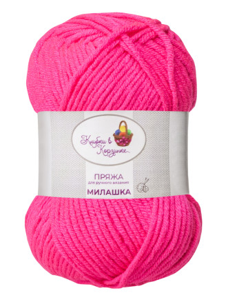 Пряжа «Милашка» 100% акрил, (155 - Малиновый мусс)