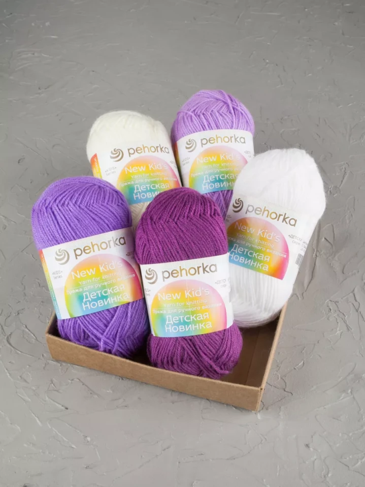 Набор пряжи Пехорка «Детская новинка» Квинтет 5