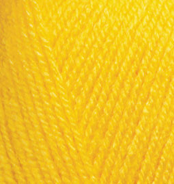 Пряжа SEKERIM BEBE Alize - (566 - Темно-желтый)