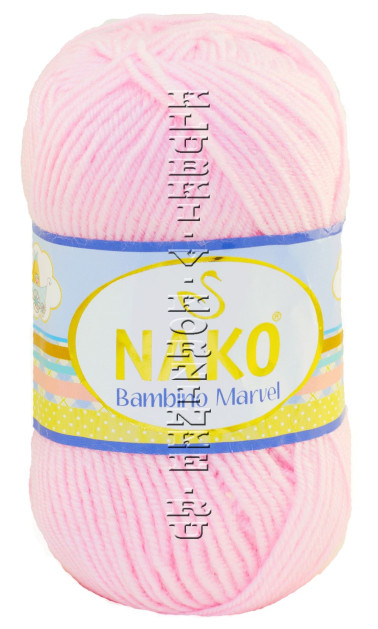 Пряжа NAKO "Bambino Marvel" - (9033 - Нежно-розовый)