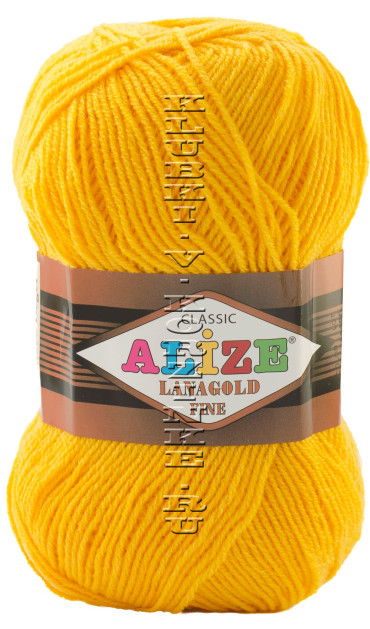 Пряжа Lanagold Fine Alize - (216 - Желтый)