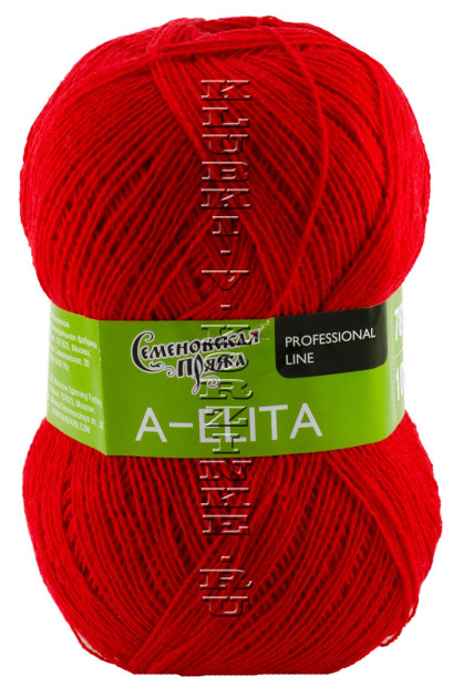 Пряжа Семеновская «Аэлита» - (213 - Кармин)