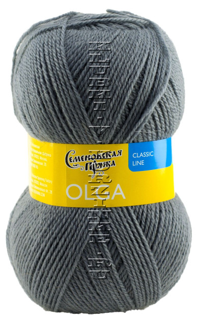 Пряжа Семеновская «Ольга» - (56 - Стальной)