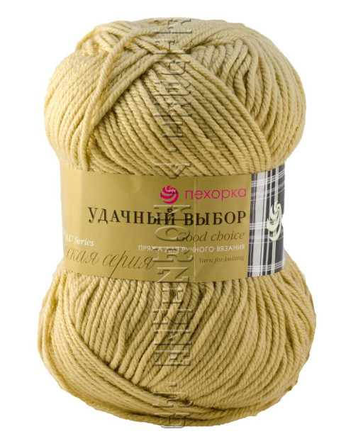 Пряжа Пехорка «Удачный выбор» - (124 - Песочный)