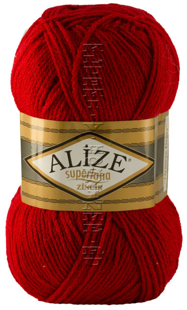 Пряжа Superlana Zincir Alize - (56 - Красный)