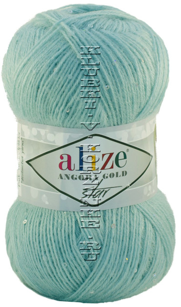 Пряжа Angora Gold Star Alize - (114 - Бледно-бирюзовый)