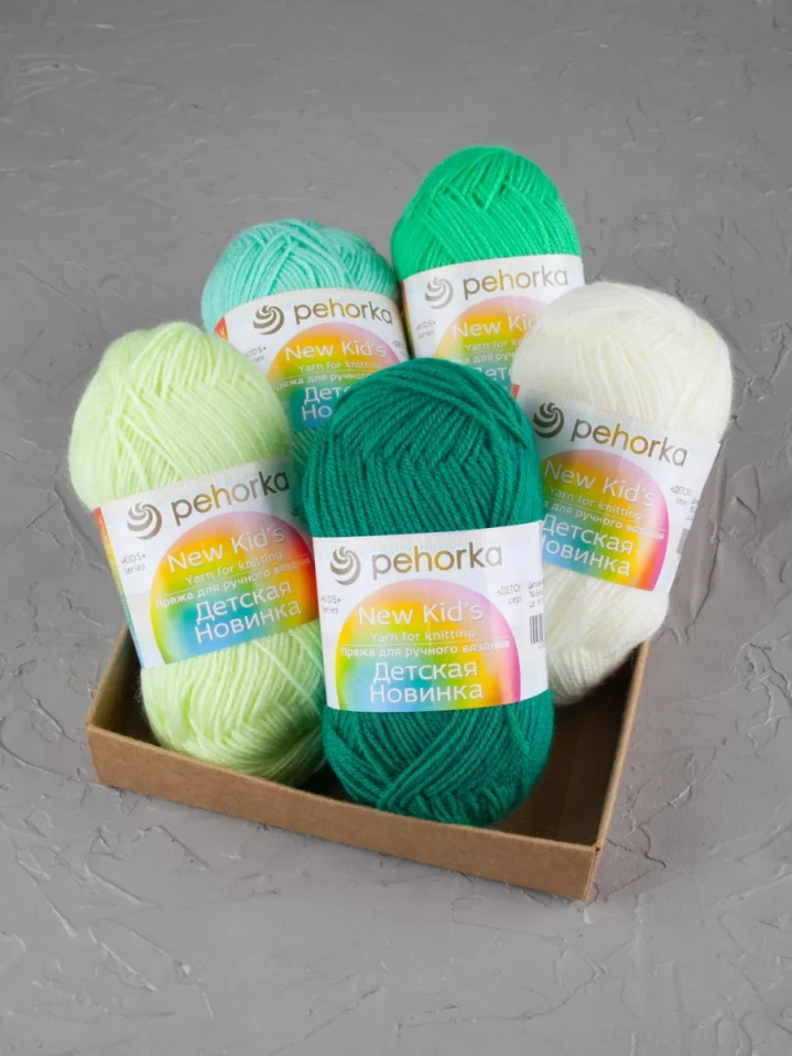 Набор пряжи Пехорка «Детская новинка» Квинтет 6