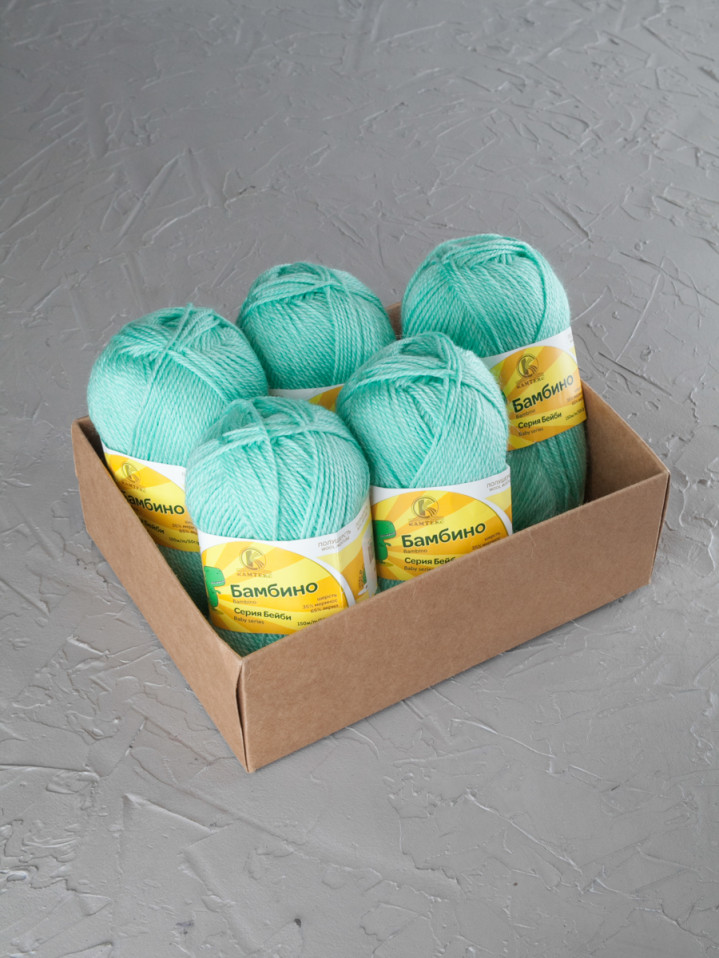 Пряжа Камтекс «Бамбино» - (025 - Мята)
