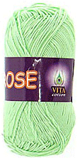 Пряжа VITA cotton &quot;ROSE&quot; - (3910 - Светло-салатовый)