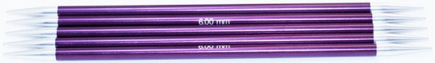 Спицы KnitPro Zing чулочные №6; 20 см (арт.47043)