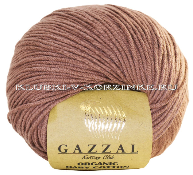 Пряжа Gazzal Organic Baby Cotton - (433 - Какао)