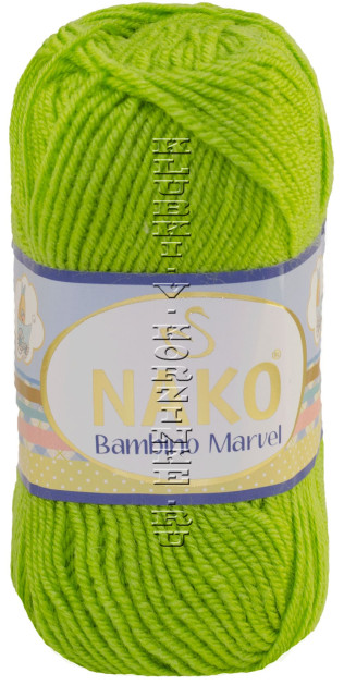 Пряжа NAKO "Bambino Marvel" - (9043 - Зеленое яблоко)