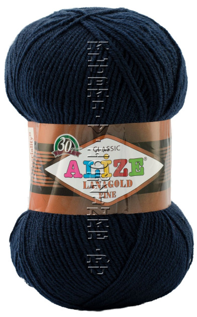 Пряжа Lanagold Fine Alize - (58 - Темно-синий)