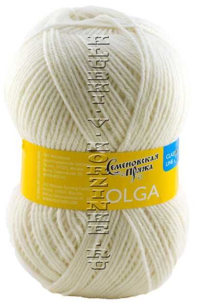 Пряжа Семеновская «Ольга» - (25 - Суровый)