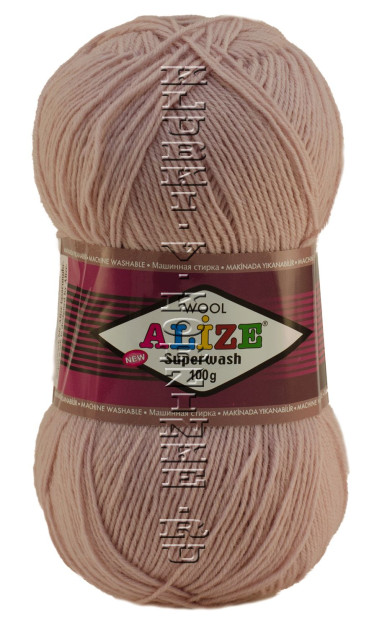 Пряжа SUPERWASH Alize - (406 - Пудра)
