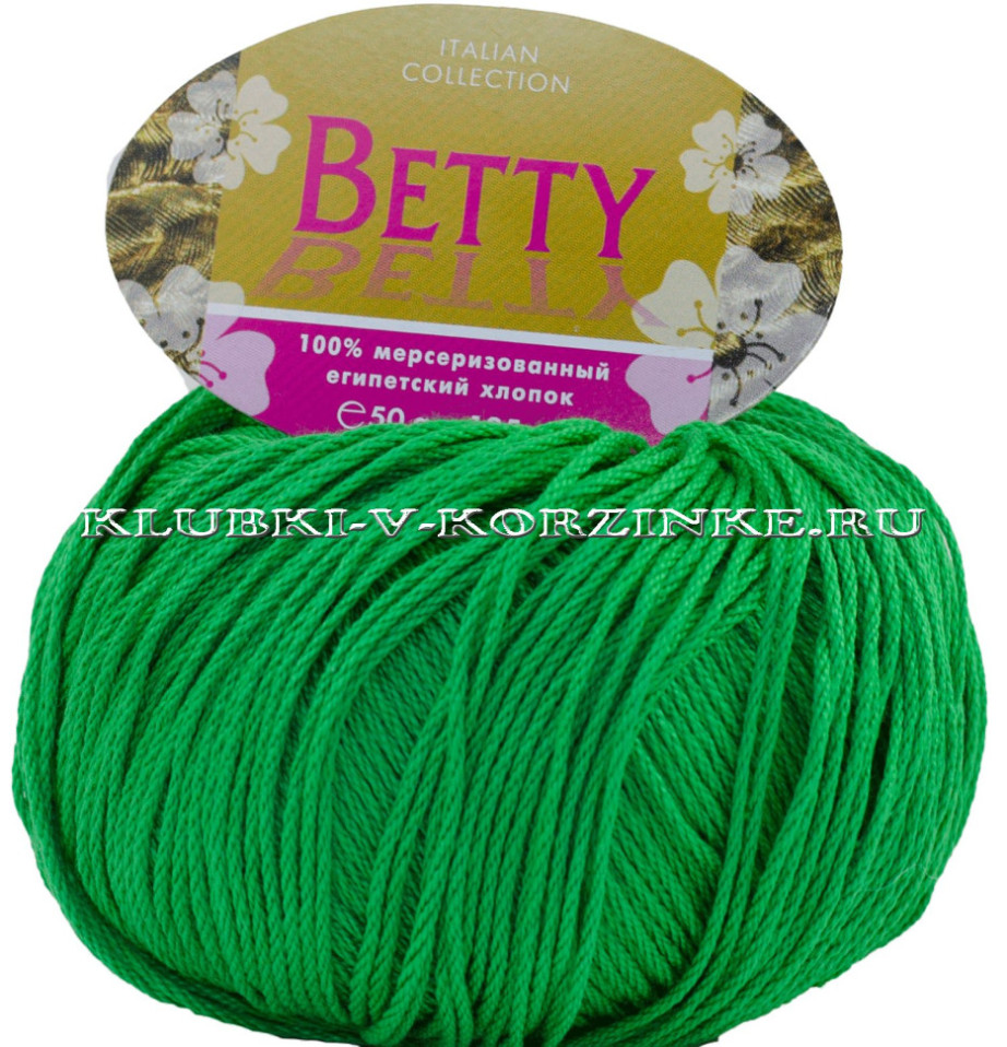 Пряжа Betty - (45 - Ярко-зеленый)