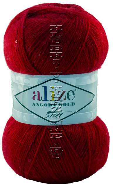 Пряжа Angora Gold Star Alize - (106 - Красный)