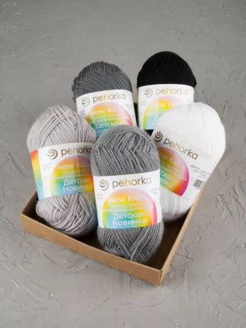 Набор пряжи Пехорка «Детская новинка» Квинтет 7