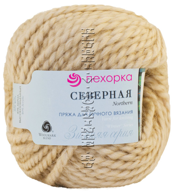 Пряжа Пехорка «Северная» - (124 -  Песочный)