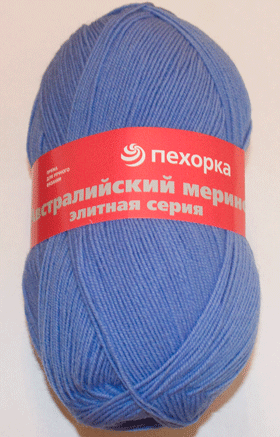 Пряжа Пехорка "Австралийский меринос" (520 - Голубая пролеска) Распродажа