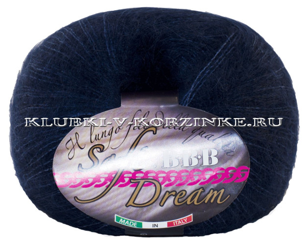 Пряжа Soft Dream BBB - (7080 - Темно синий)
