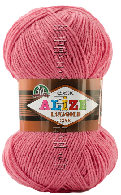 Пряжа Lanagold Fine Alize - (359 - Темная роза)