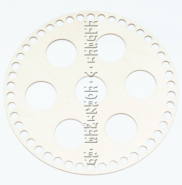 Донышко деревянное для корзины, подставка под яйца, 22 см 