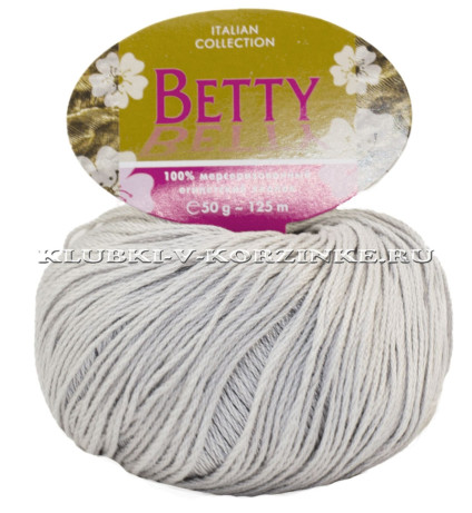 Пряжа Betty - (89 - Бледно-серый)
