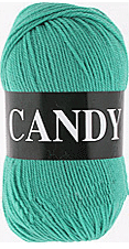 Пряжа VITA "CANDY" - (2529 - зеленая бирюза)