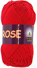 Пряжа VITA cotton "ROSE" - (3917 - Красный)