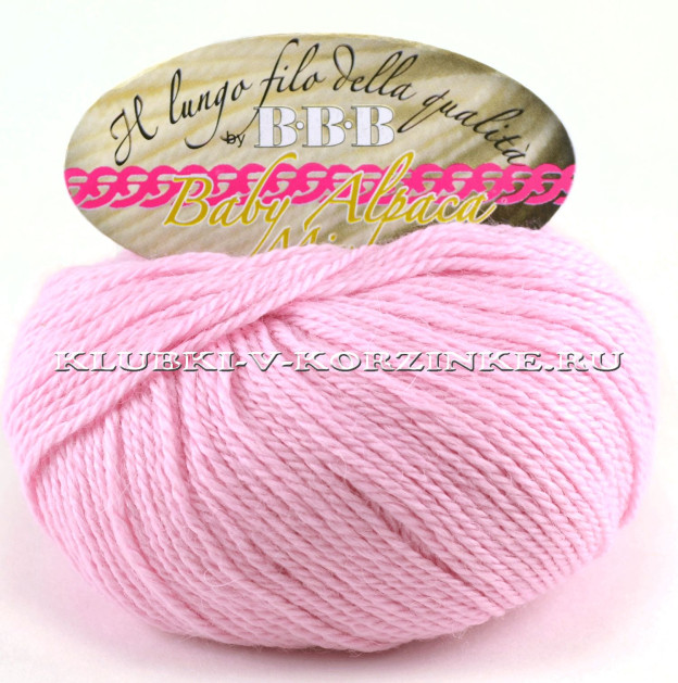 Пряжа Baby Alpaca Mix BBB - (8995 - Светло-розовый)