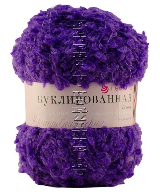 Пряжа Пехорка «Буклированная» - (78 - Фиолетовый)