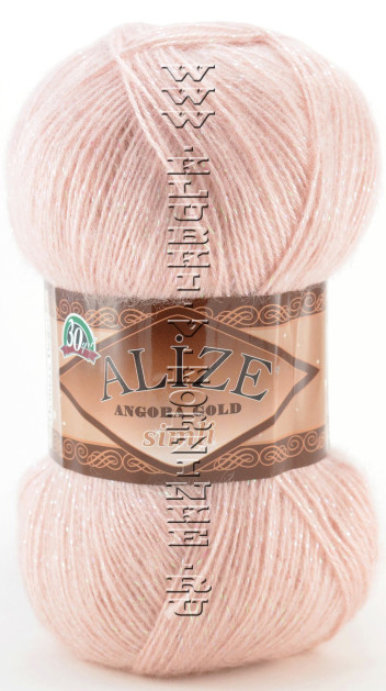 Пряжа ANGORA GOLD SIMLI Alize - (161 - Пудра)